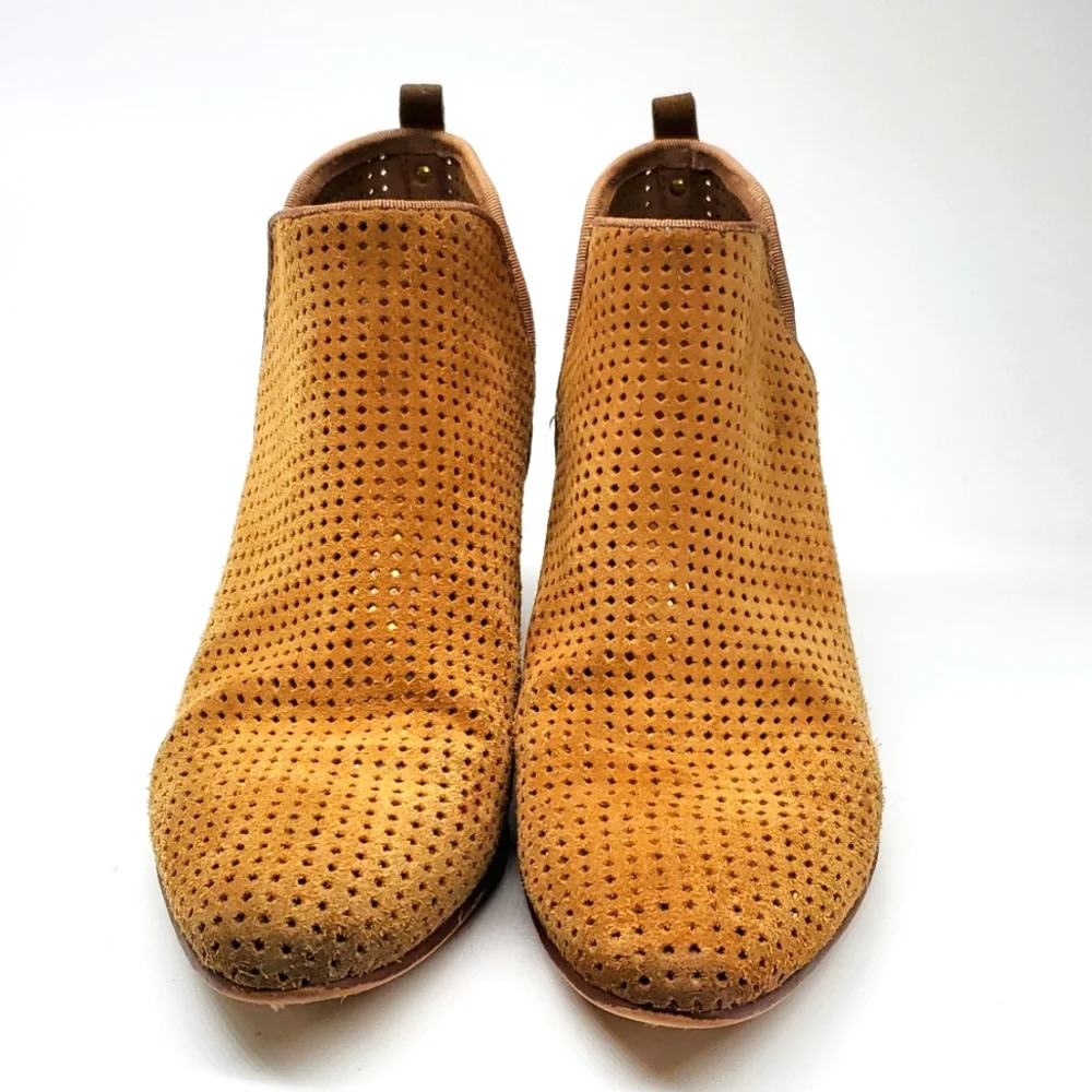 Sam Edelman Rio Tan Leather Ankle Boots 7